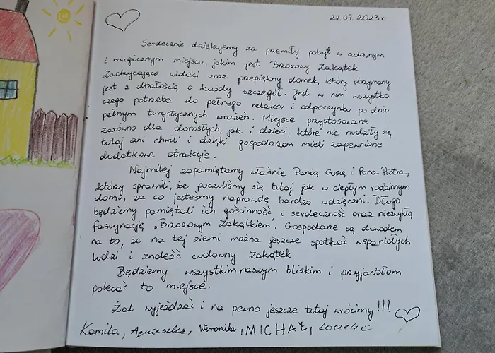 Brzozowy Zakatek Ferienhaus *